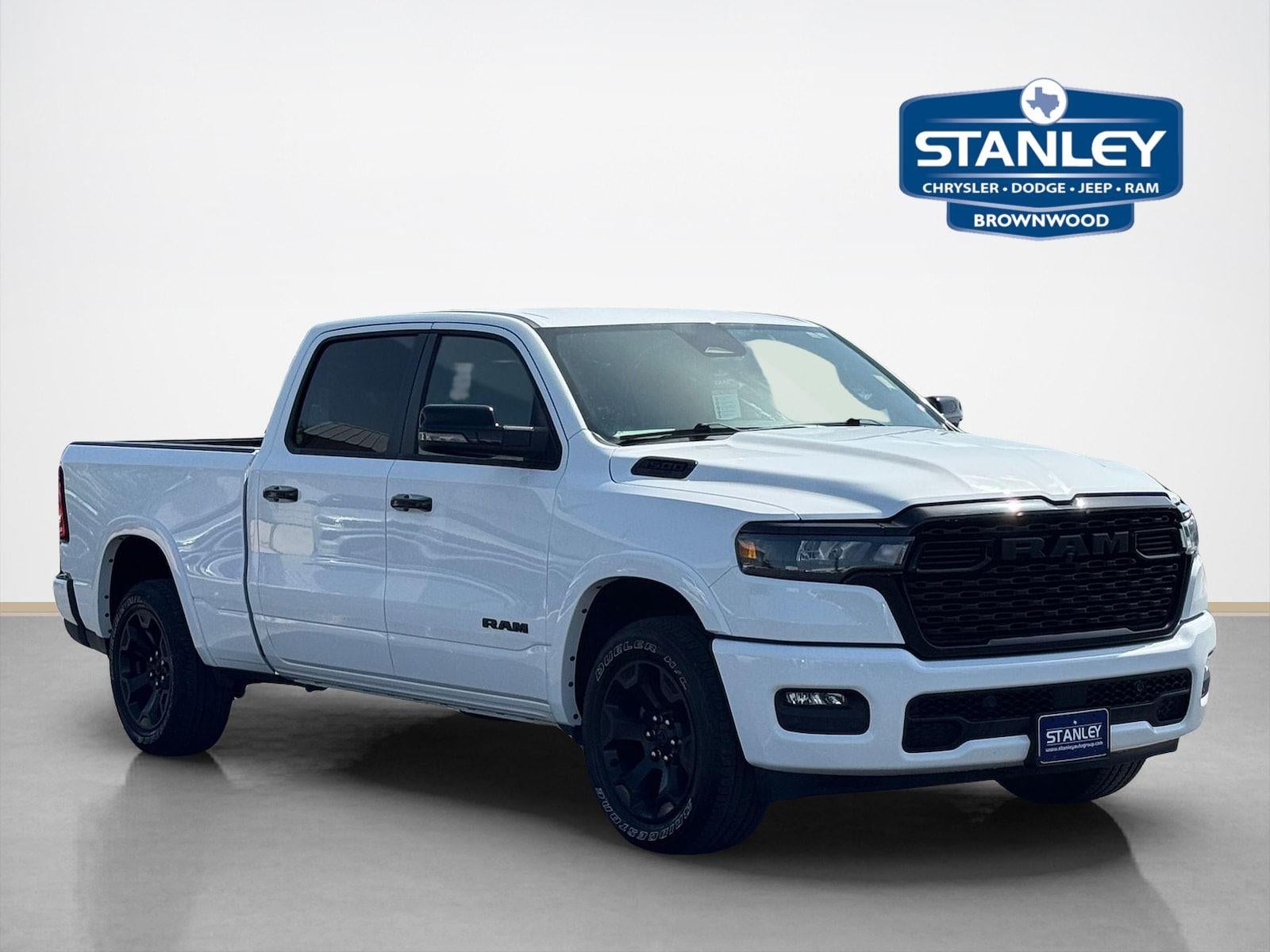2025 RAM 1500 Big Horn in Bright White Clearcoat — front three-quarter view