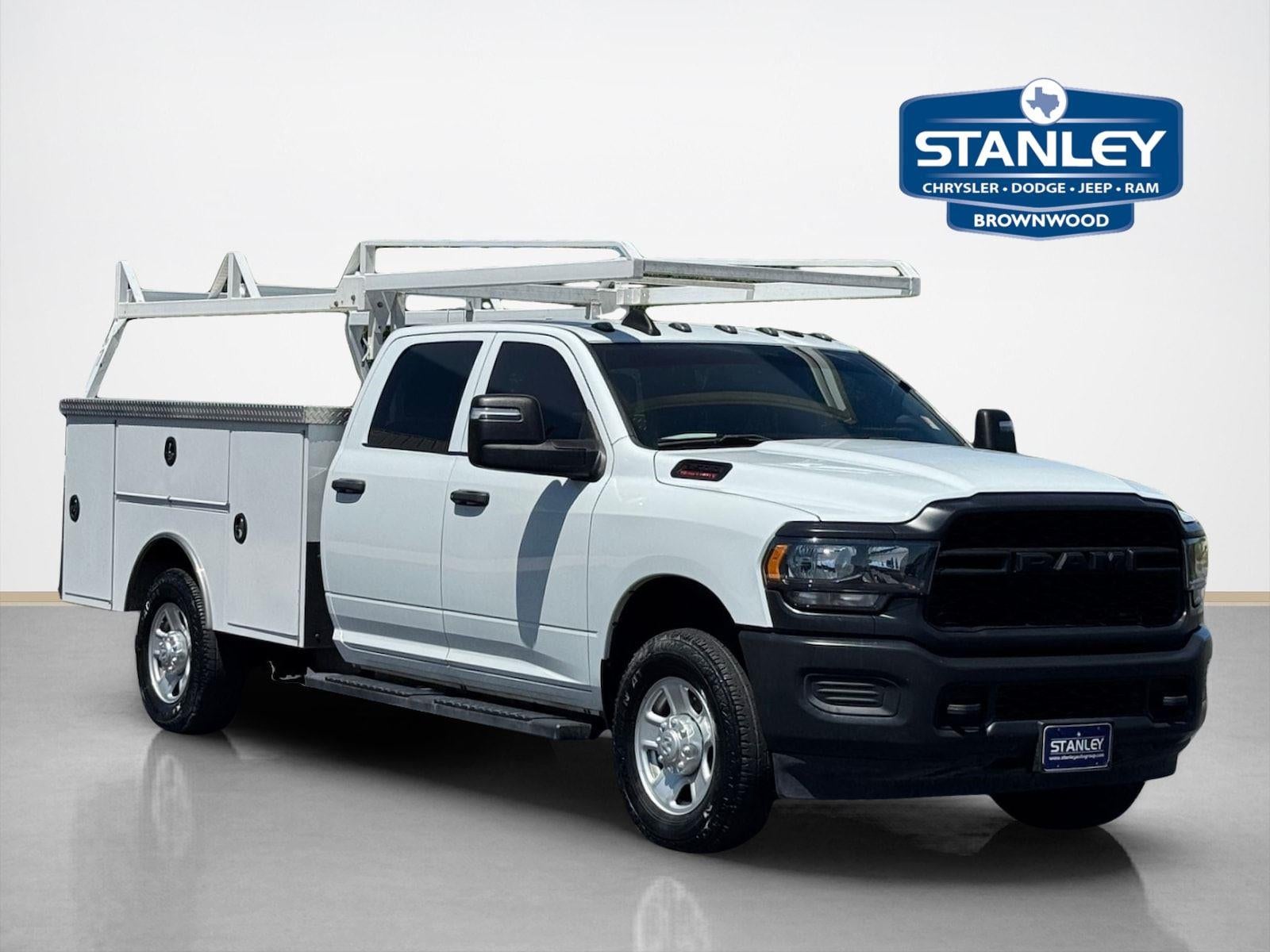 2023 RAM 3500 Chassis Cab Tradesman in Bright White Clearcoat — front three-quarter view