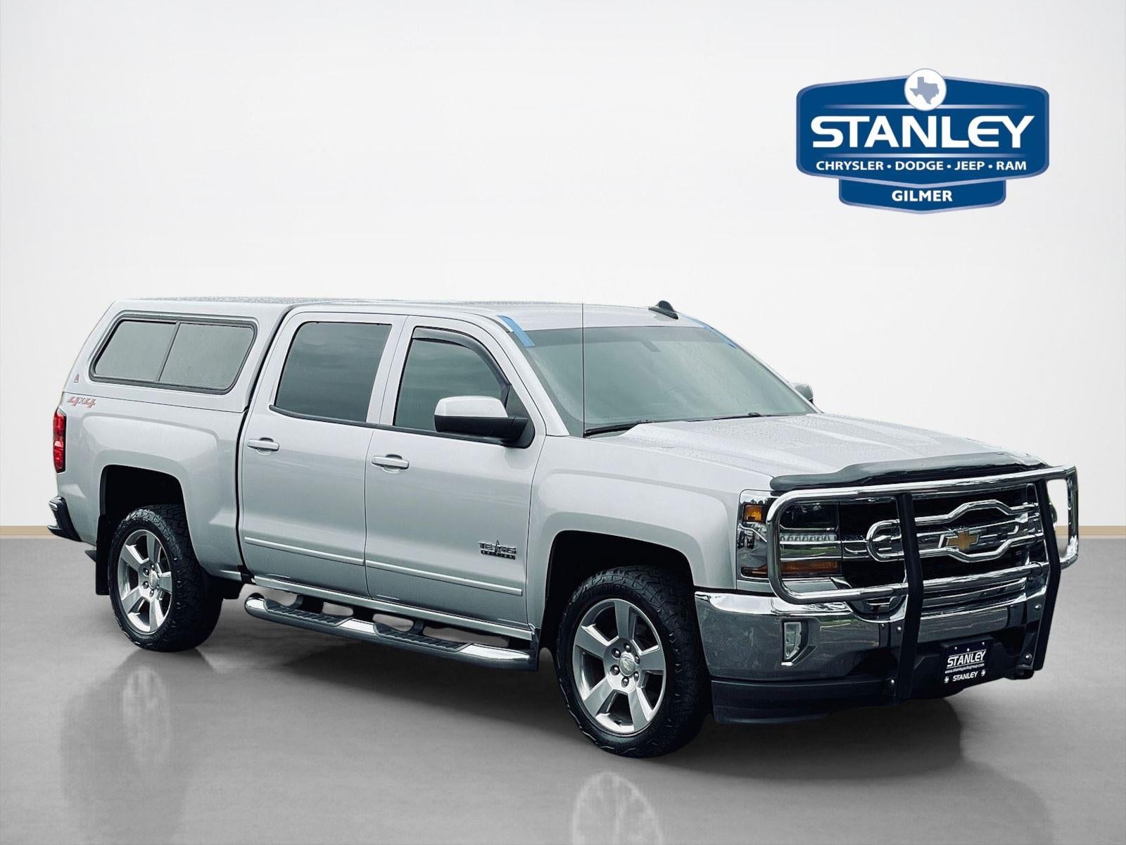 2018 Chevrolet Silverado 1500 LT in Silver Ice Metallic — front three-quarter view