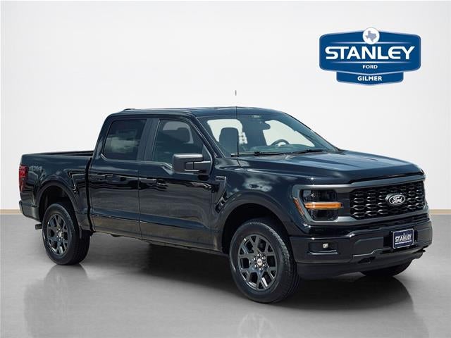 2026 Ford F-150 STX in Agate Black Metallic — front three-quarter view