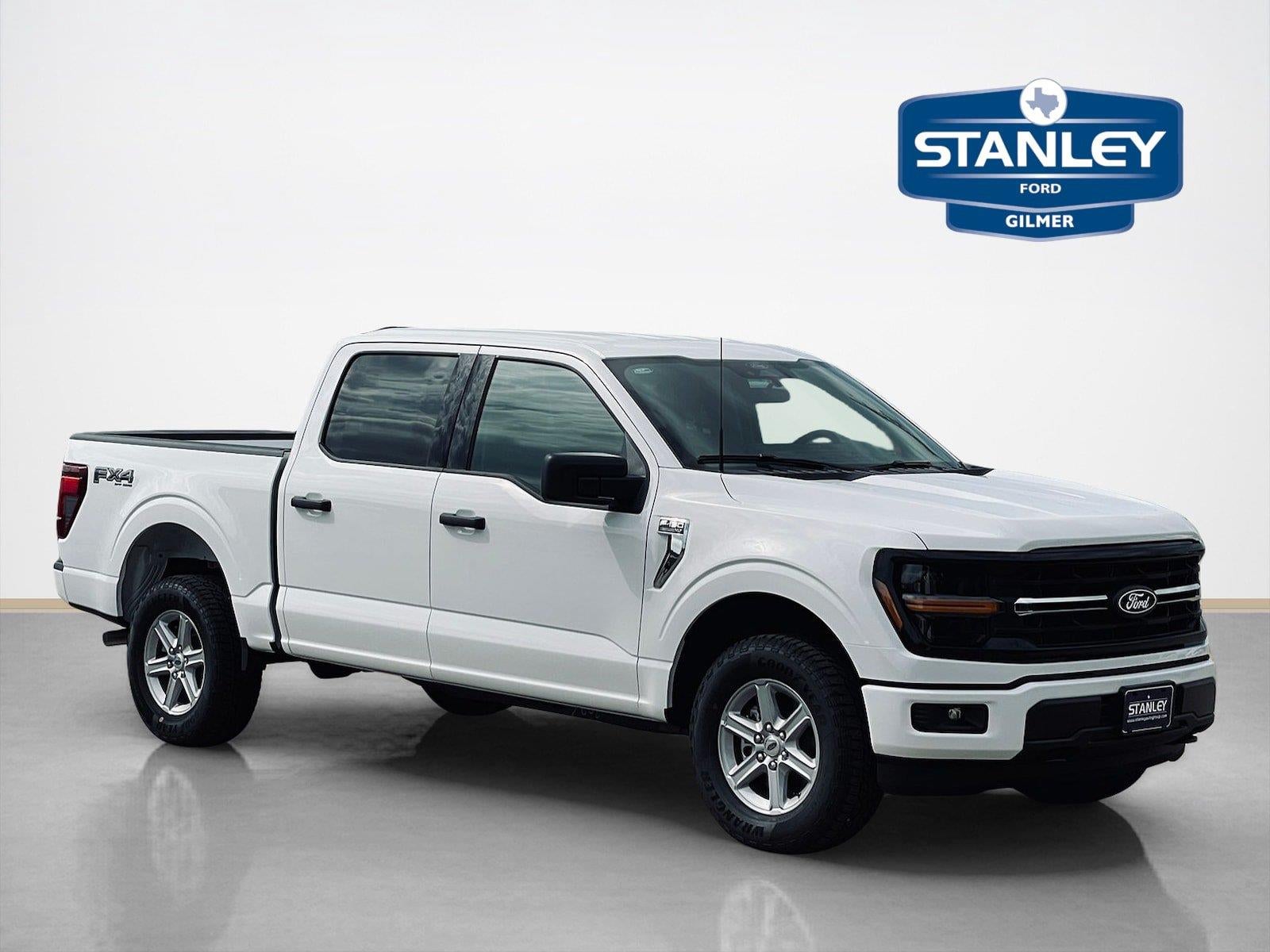 2026 Ford F-150 XLT in Oxford White — front three-quarter view