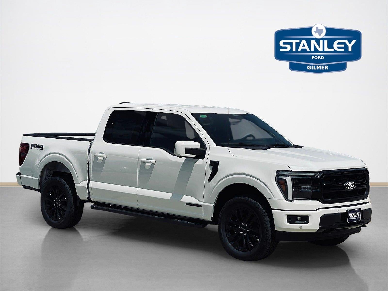 2026 Ford F-150 Lariat in Star White Metallic Tri-Coat — front three-quarter view