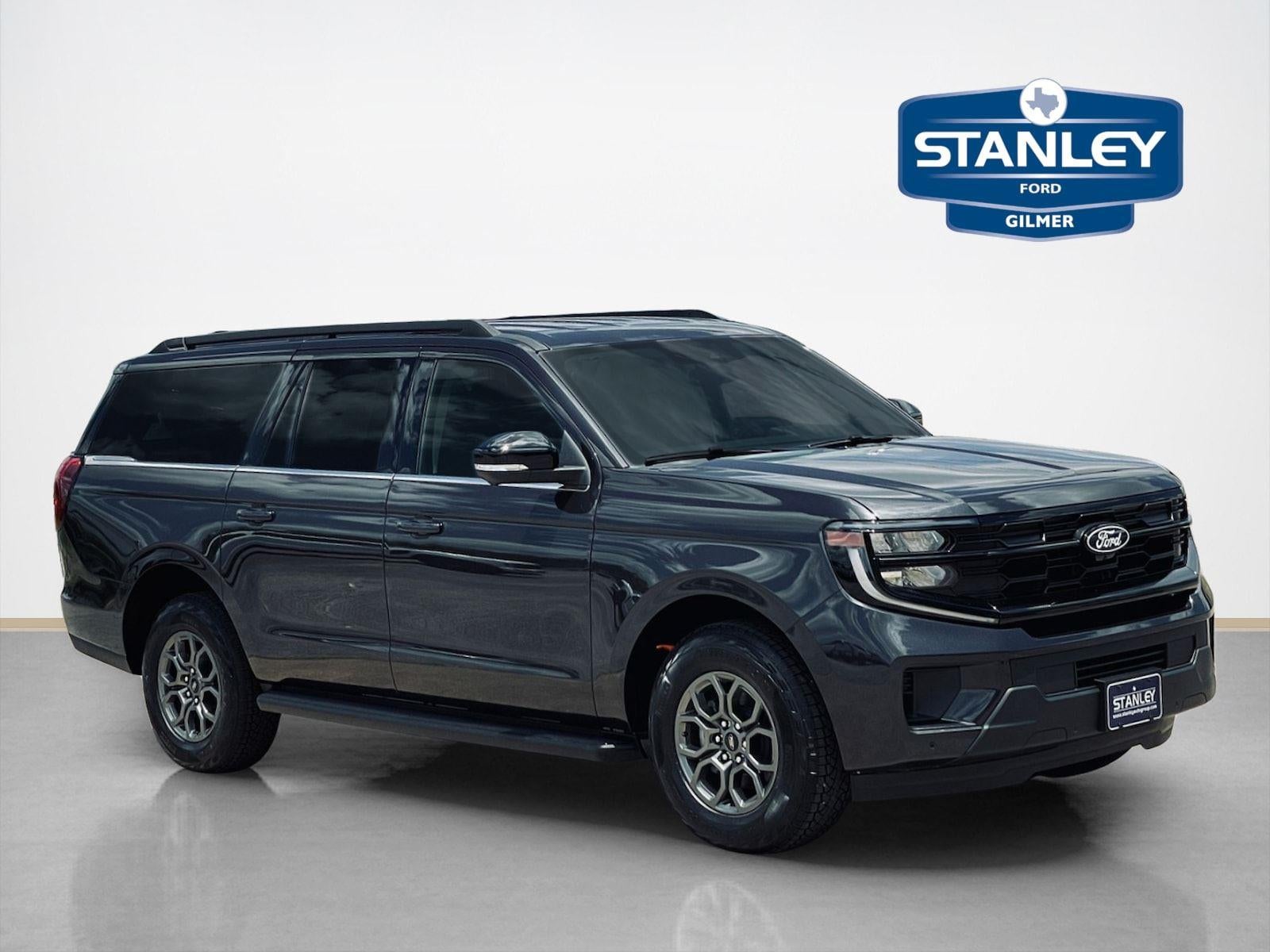 2027 Ford Expedition Max Active in Dark Matter Gray Metallic — front three-quarter view