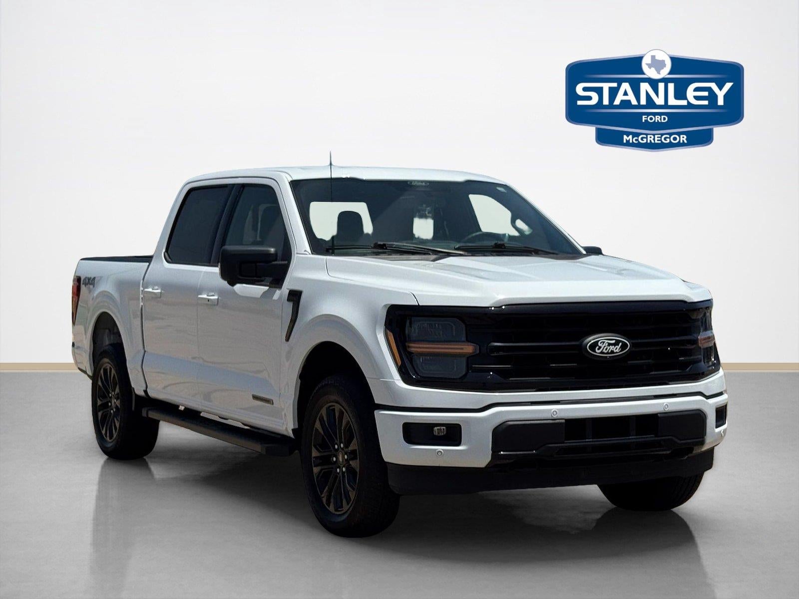 2024 Ford F-150 XLT in Oxford White — front three-quarter view
