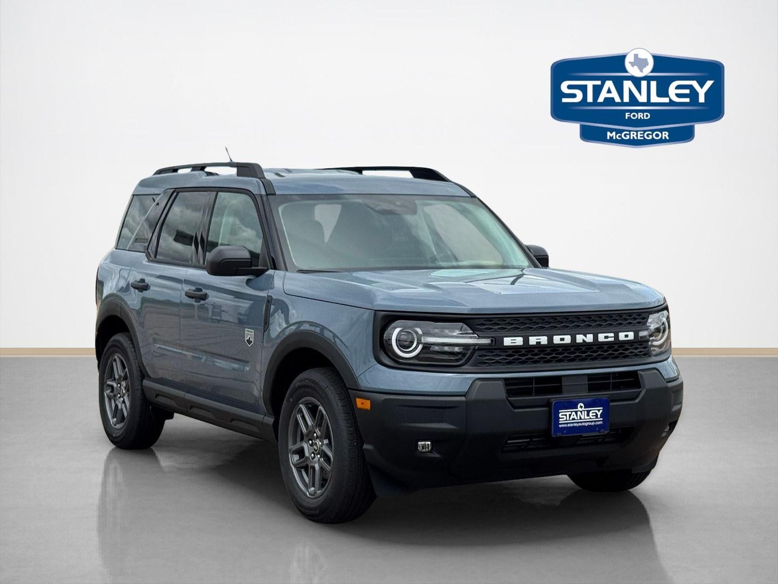 2026 Ford Bronco Sport Big Bend in Azure Gray Metallic Tri-Coat — front three-quarter view