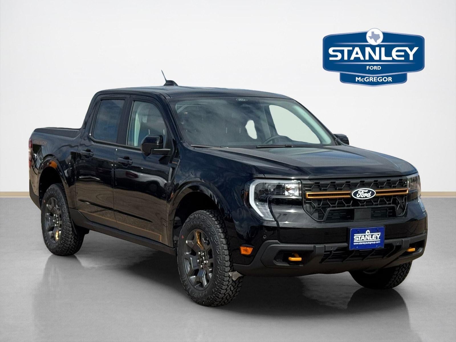 2026 Ford Maverick Tremor in Shadow Black — front three-quarter view