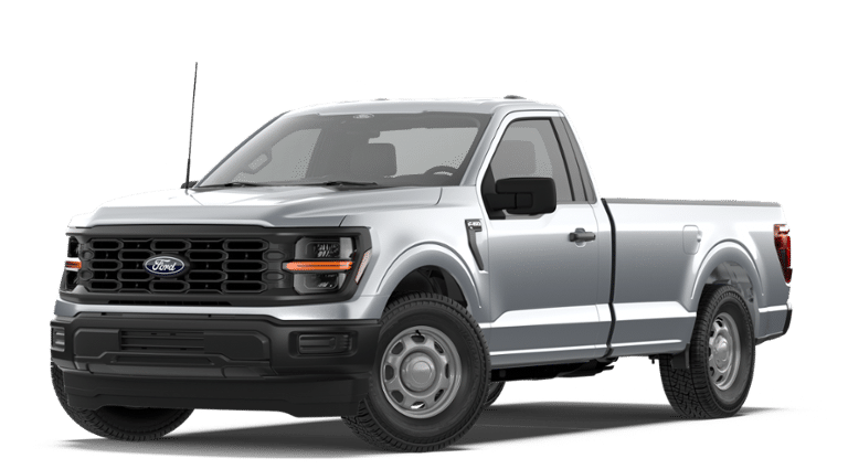 2026 Ford F-150 XL in Iconic Silver Metallic — front three-quarter view