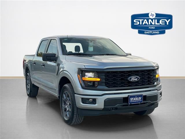 2026 Ford F-150 STX in Iconic Silver Metallic — front three-quarter view