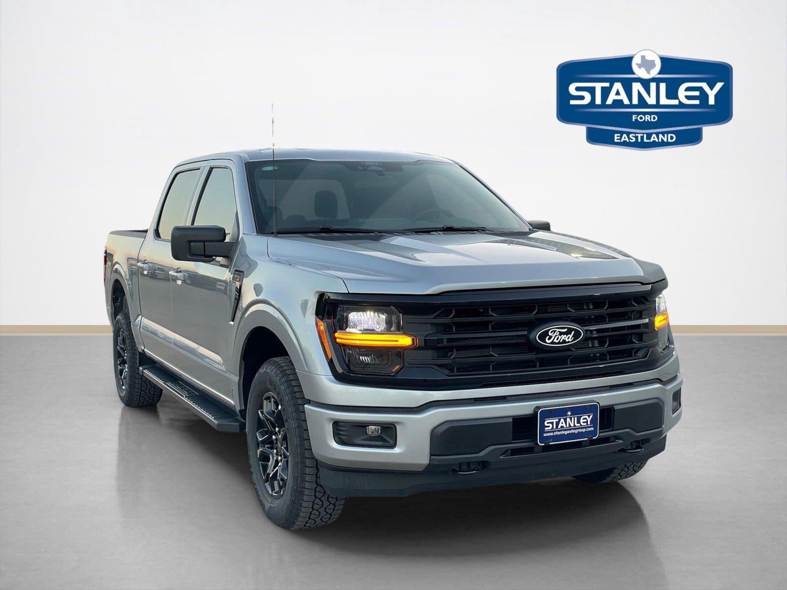 2026 Ford F-150 XLT in Iconic Silver Metallic — front three-quarter view