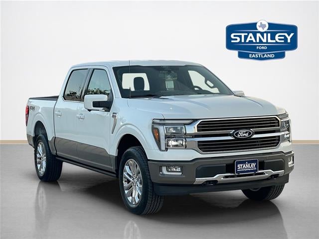 2026 Ford F-150 King Ranch in Star White Metallic Tri-Coat — front three-quarter view