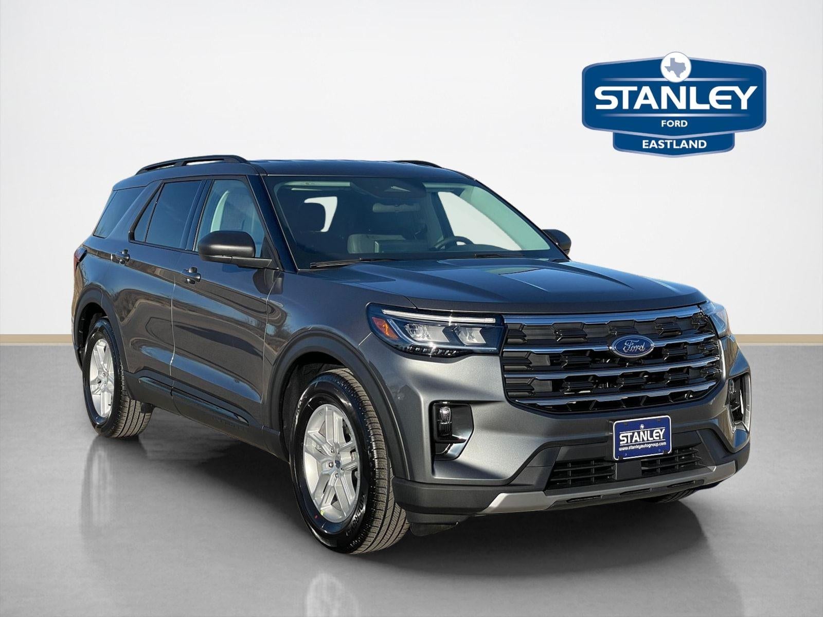 2026 Ford Explorer Active w/200A Pkg in Carbonized Gray Metallic — front three-quarter view