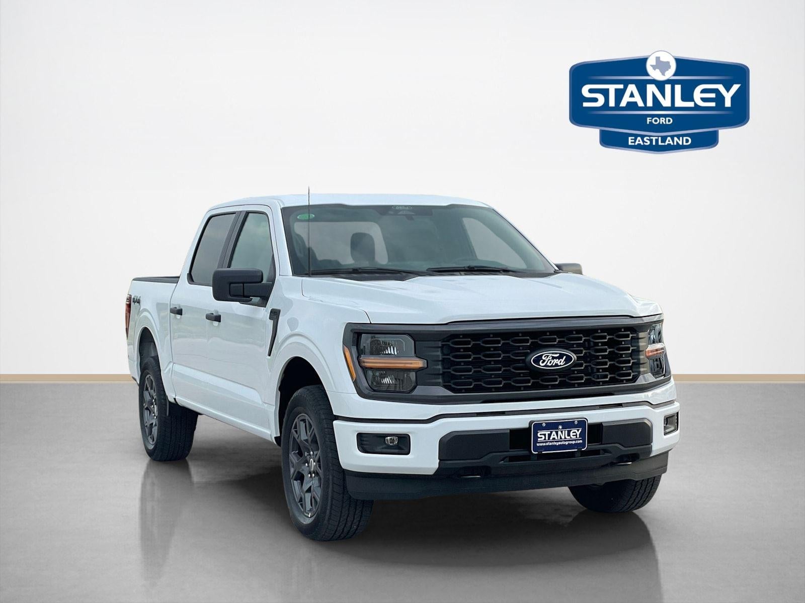 2026 Ford F-150 STX in Oxford White — front three-quarter view